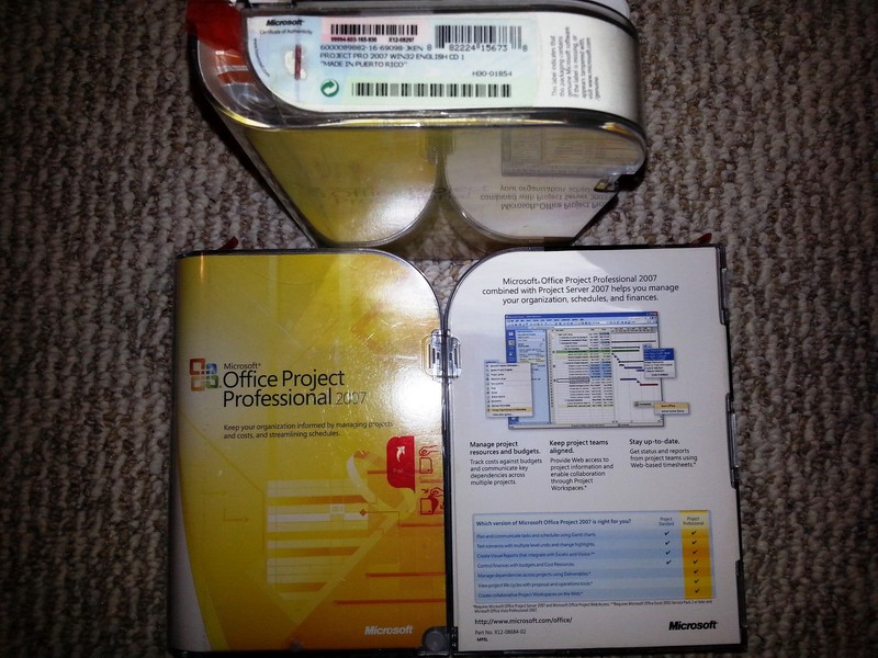 Microsoft Office Project Professional 2007,SKU H30-01854,Sealed Retail Box,Full