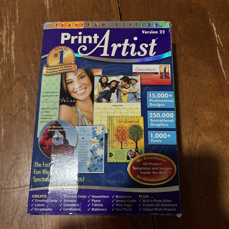 Print Artist - Platinum Edition -FAST SHIPPING!