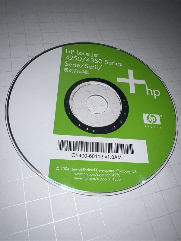 Hp Laserjet 4250/4350 Series Printer Software Driver CD DVD only