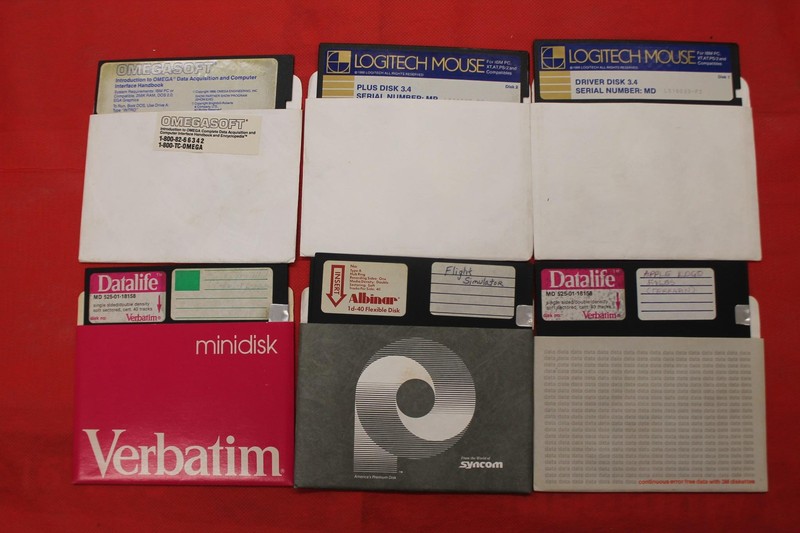 Omega Data Acquisition Driver 5.25 Inch Floppy Disk Computer Software Mac 6 Pcs