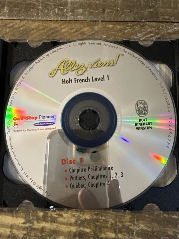 One Stop Planner Holt French Level 1 PC Software gallery