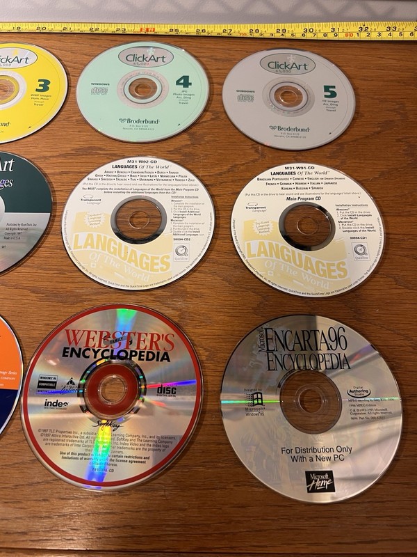 Windows Software CD DVD Lot: SFX, Adobe, Microsoft Office, Education, Music, Map gallery