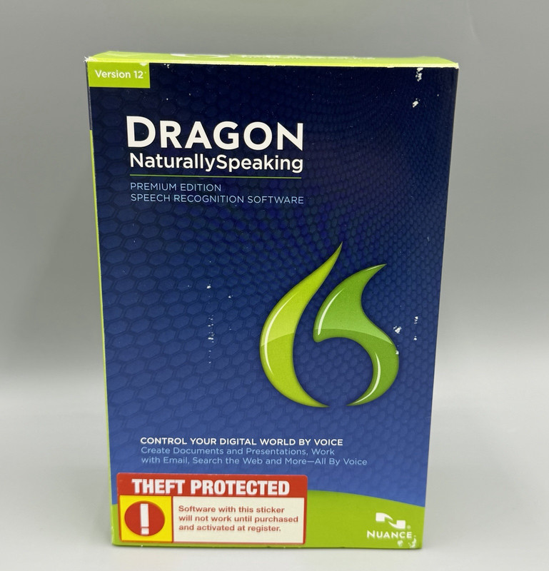 Nuance Dragon Naturally Speaking Software Premium Version 12 Missing Code