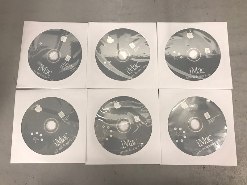 iMac Software Restore CD Disc Version 10.1.5 9.2.2 2002 (6 Discs)