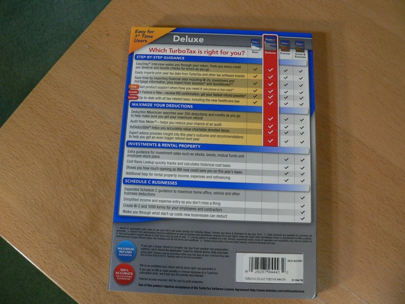 TurboTax Deluxe 2012 and 2013 Federal E-File for Windows & Mac gallery