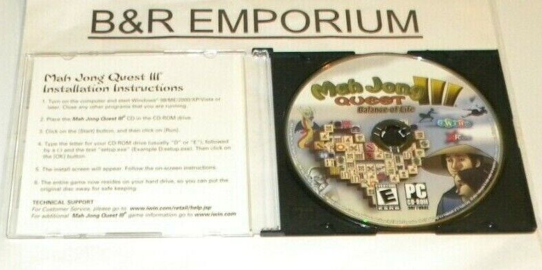 Mah Jong Quest III: Balance of Life - (2008 iWin, Inc.) - Used CD-ROM