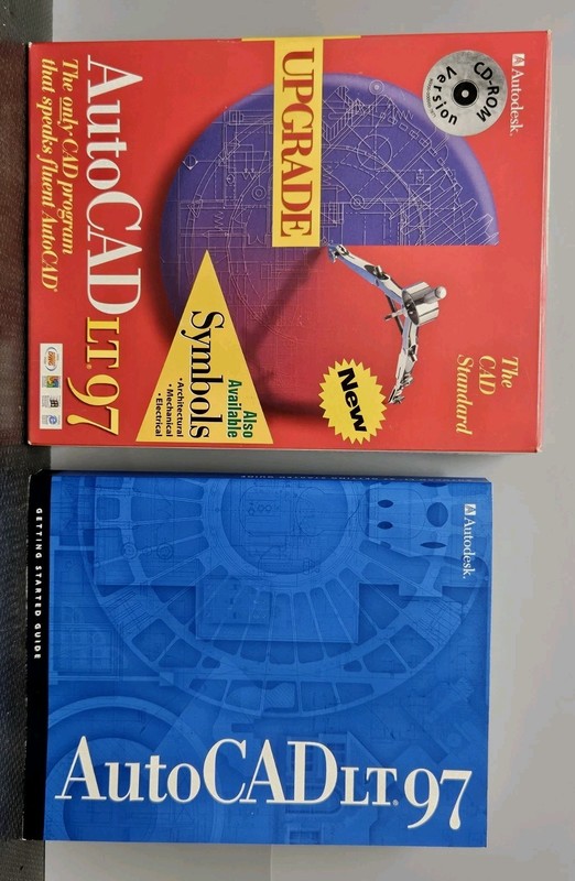 Autodesk AutoCAD LT 97 Upgrade Box Manuals & CD **UNTESTED AS-IS** gallery
