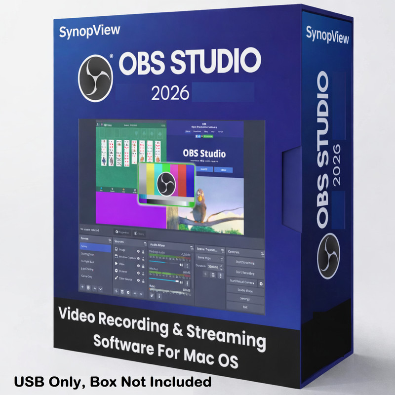 OBS Studio 2026 – Video Recording | Live Streaming Screen Recording Software MAC
