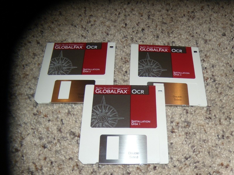 Global Fax OCR Program for Macintosh on 3.5″ disks
