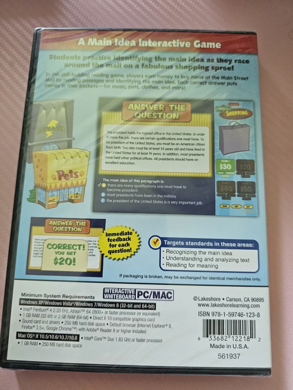 Main St. Shopping Lakeshore Interactive Whiteboard Software Grade 4-6 Math Seale gallery