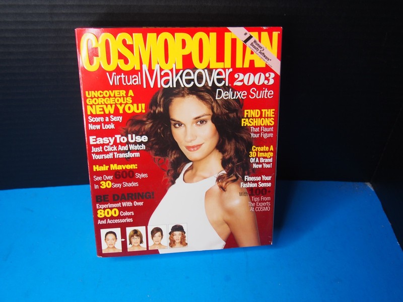 Cosmopolitan Virtual Makeover 2003 Deluxe PC – 2 CDs + Inserts – Complete