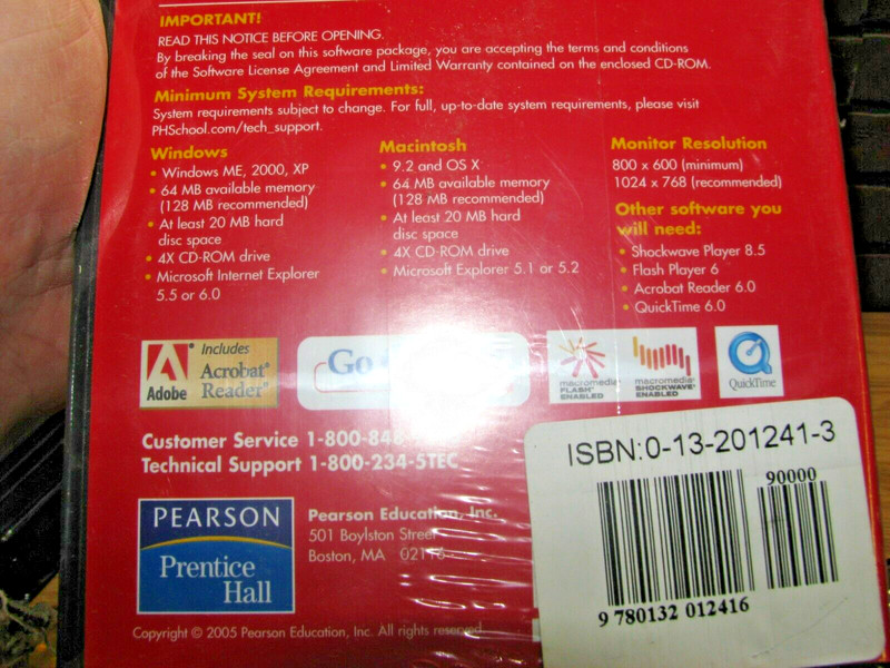 Prentice Hall Science Student Express Earth Science 2 CD Set text tool NEW gallery