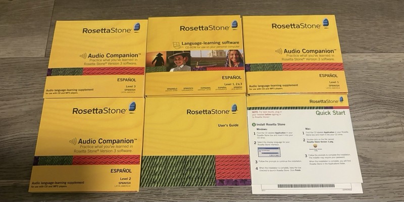 ROSETTA STONE ESPANOL Level 1, 2 & 3 Spanish Interactive Software CD's Version 3 gallery