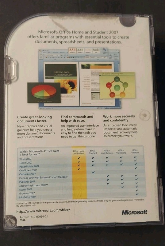 Microsoft Office Home and Student 2007 (79G-00007) gallery