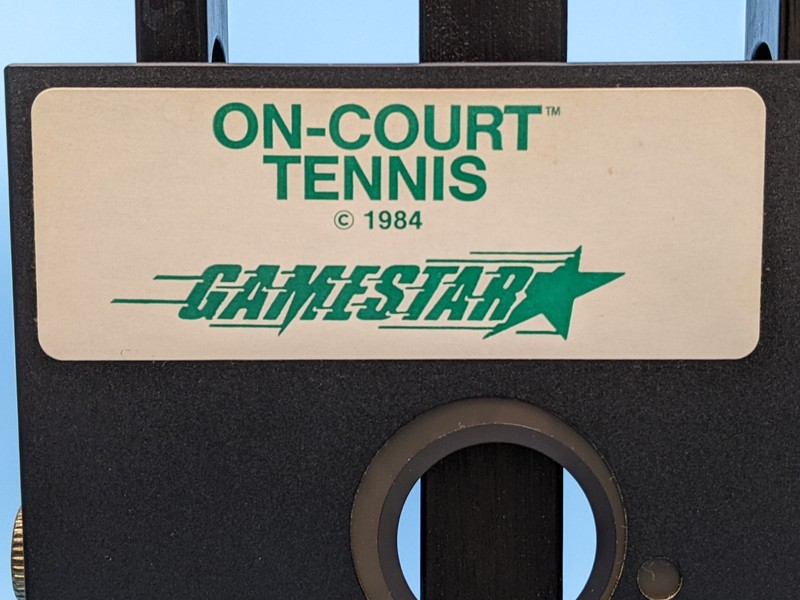 On-Court Tennis Gamestar 5.25 Floppy Commodore 64/128: Vintage 1984 / Untested gallery