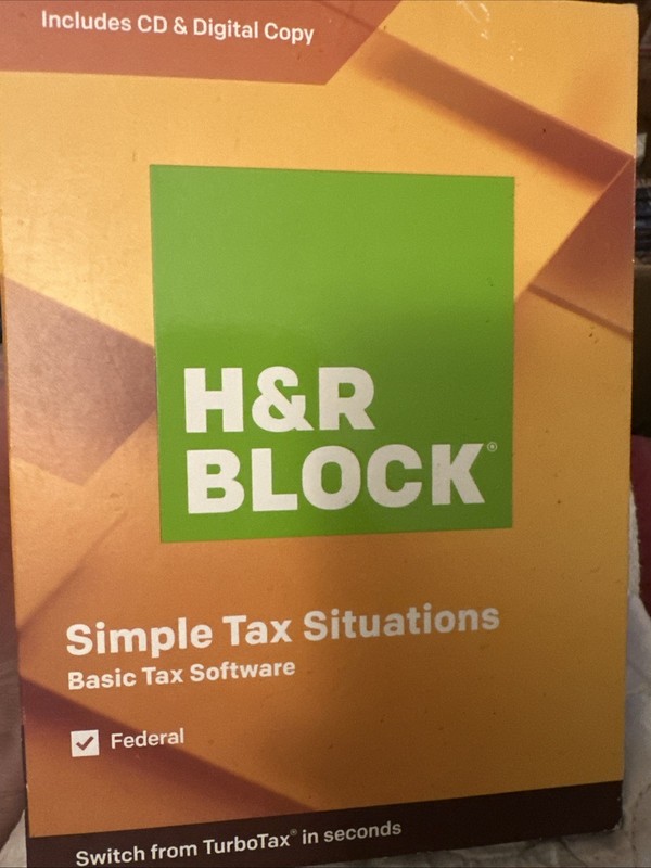 H&R Block Basic Tax Software Mac Windows 2019