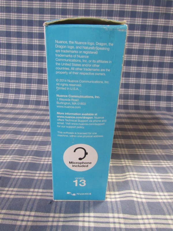 Nuance Dragon NaturallySpeaking Home 13 (Open Box Software Sealed) FREE SHIPPIN gallery