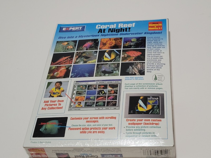 Vtg Expert Software Coral Reef at Night CD-Rom 1995 Windows 95 Sealed Big Box gallery