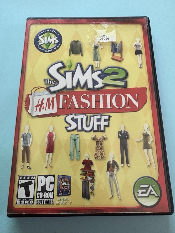 Electronic Arts The Sims 2 H&M Fashion Stuff Manual With Serial Included