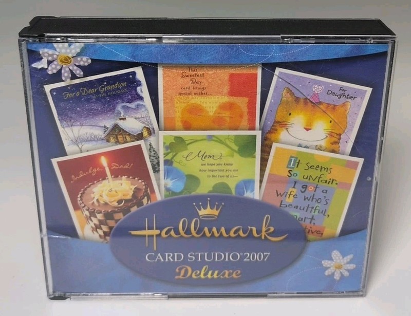 Hallmark Card Studio 2007 Deluxe CD-ROM Software & User Manual For Windows B482