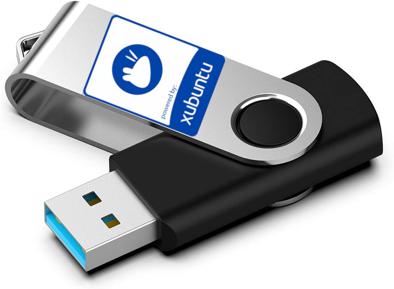 Xubuntu latest version Live, Installable DVD or USB Flash Drive.