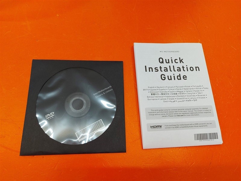 ⭐️⭐️⭐️⭐️⭐️ MSI Pro-Z690-A Motherboard Manual Quick Guide & Installation CD Disc