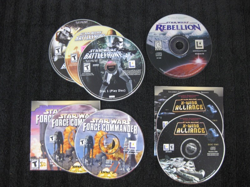 Vintage Software Lot - Star Wars MEGA Lot Battlefront, Rebellion, X-Wing.. G/VG gallery