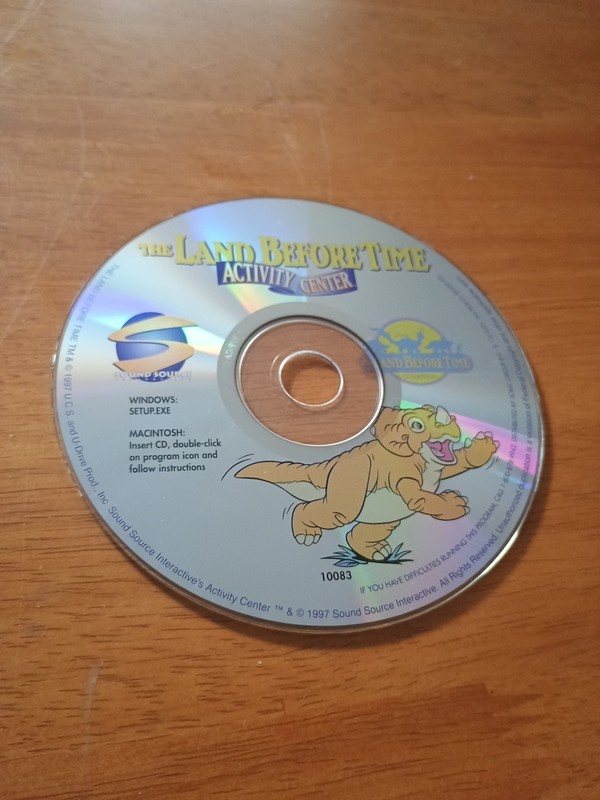 The Land Before Time Activity Center CD ROM