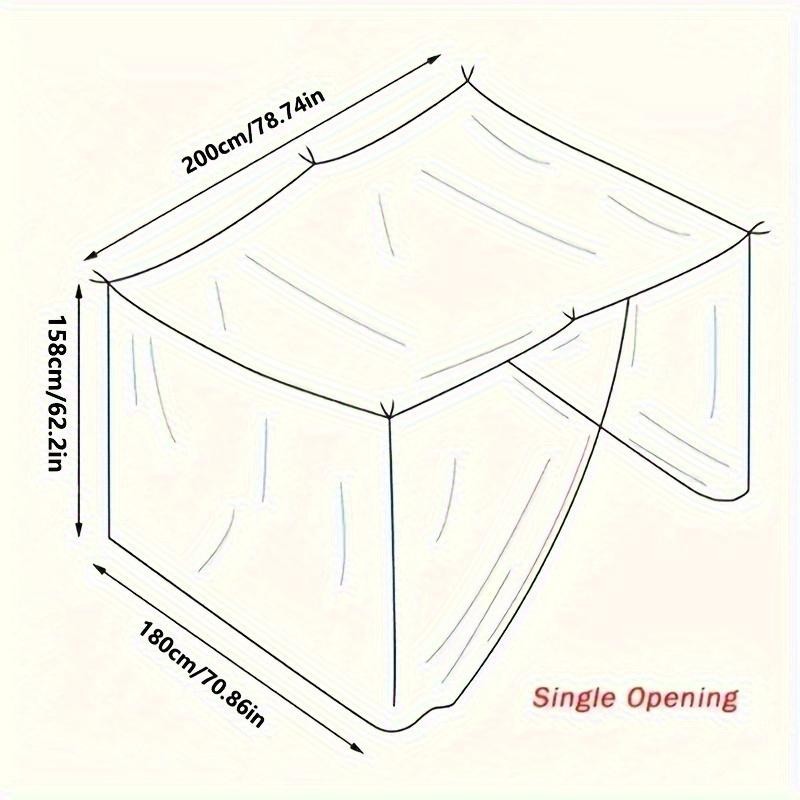 Portable and Easy to Install Single Opening Encrypted Mosquito Net, Bedroom Mosq gallery