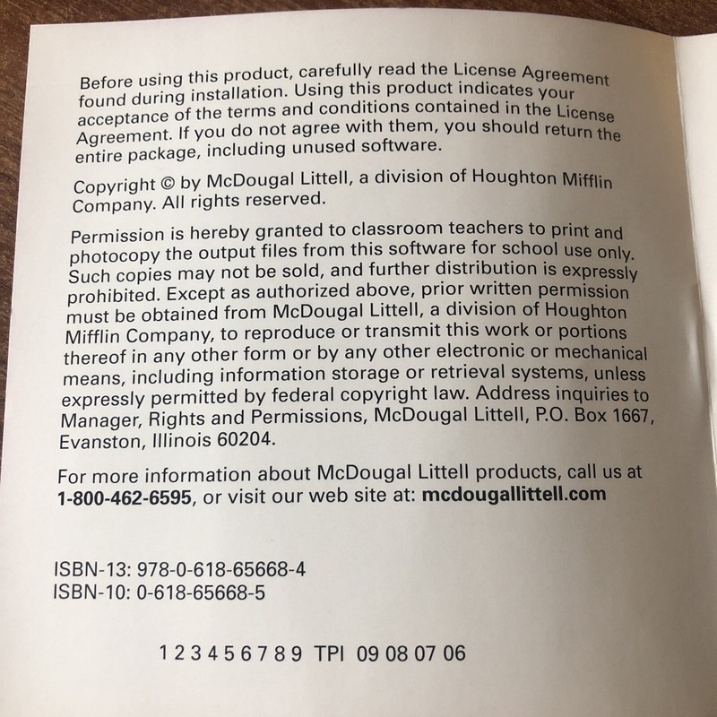 McDougal Littell Home Tutor Diagnostic Middle School Math Course 2 on CD-ROM gallery