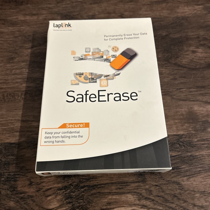 New In Box Laplink Safe erase