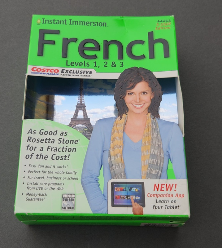 Instant Immersion Family Edition French Levels 1, 2 & 3 PC & Mac