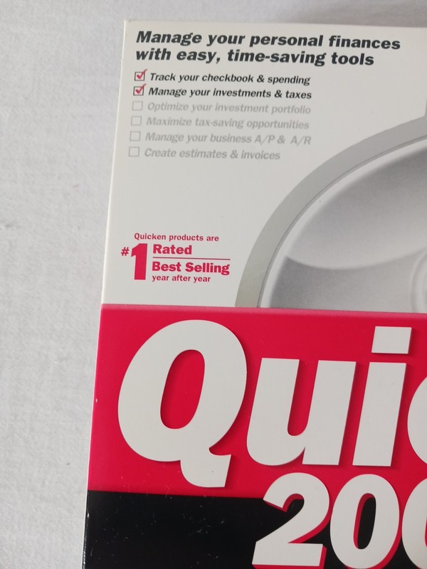 BRAND NEW FACTORY SEALED - Intuit Quicken 2003 Deluxe For Windows gallery