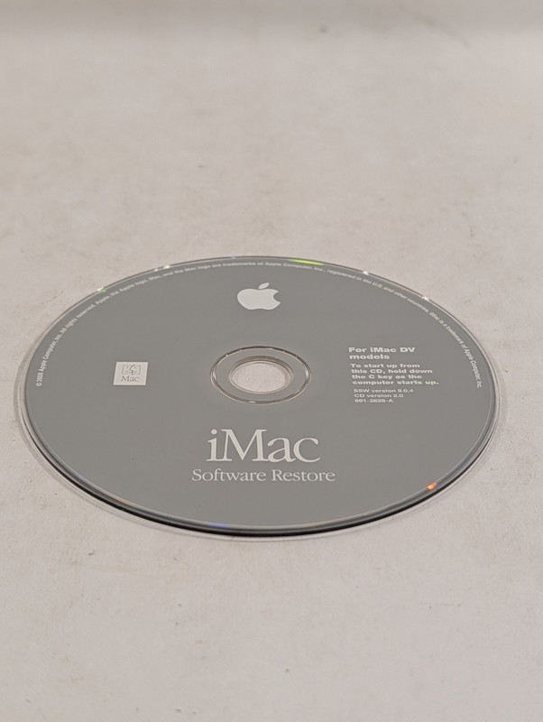 Apple iMac Mac OS Version 9.0.4 Software Restore CD 691-2628-A gallery