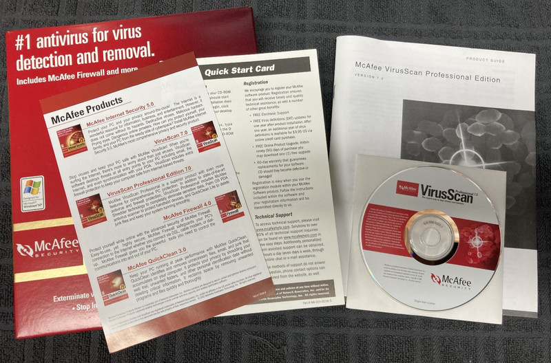 McAfee Internet Security Suite + McAfee VirusScan - Vintage Software Win 98/XP gallery