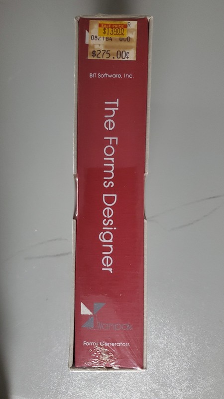 VanPak IBM PC DOS – The Forms Designer – Vintage Software – SEALED