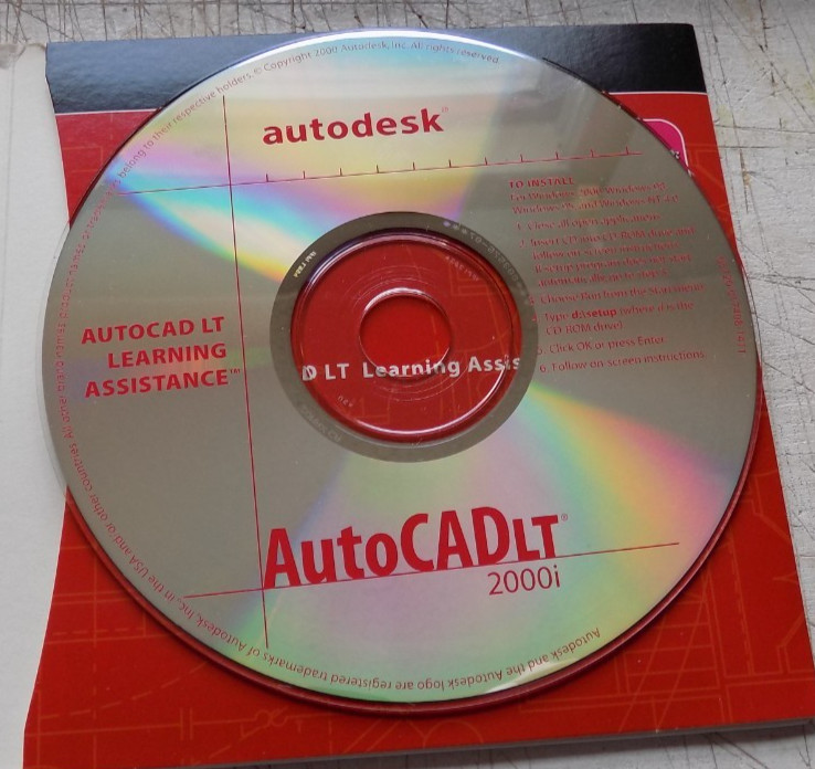 AUTOCADLt 2000i Two CDs Getting Started Manual SERIAL NUMBER & CD KEY gallery