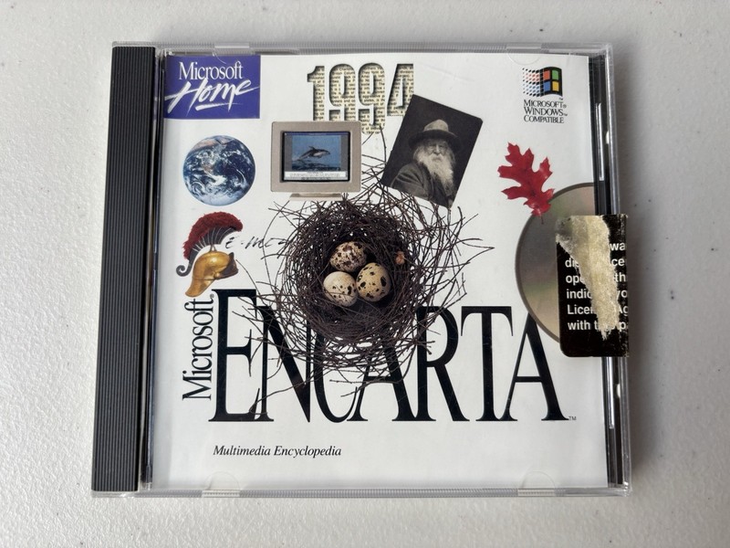 Microsoft Encarta 1994 PC Windows – Near Mint Disc!