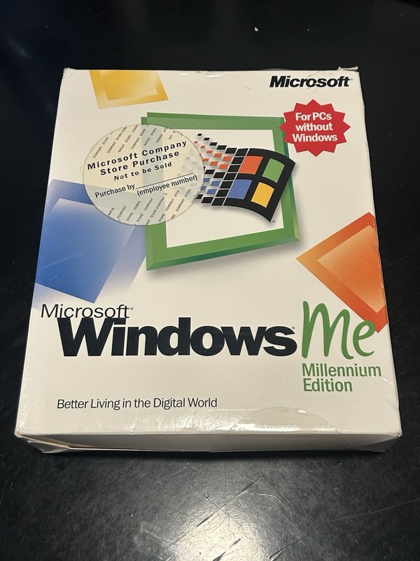 MICROSOFT WINDOWS ME MILLENNIUM EDITION FULL OPERATING SYSTEM MS WIN