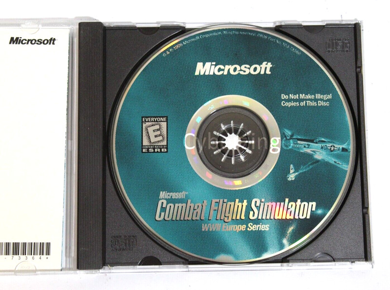 Microsoft Combat Flight Simulator WWII Series Game CD-ROM Vintage 1998 PREOWNED gallery
