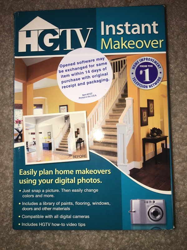 HGTV Instant Makeover Plan Homemakers use digital camera Software Win XP 7 Vista
