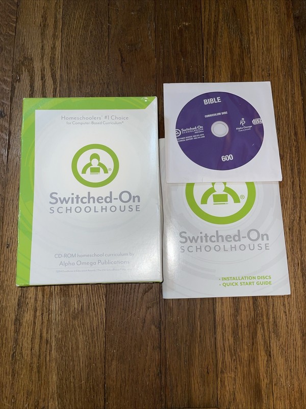 Switched-On Schoolhouse 6th Grade Bible CD Curriculum + Install CDS 2015 Edition