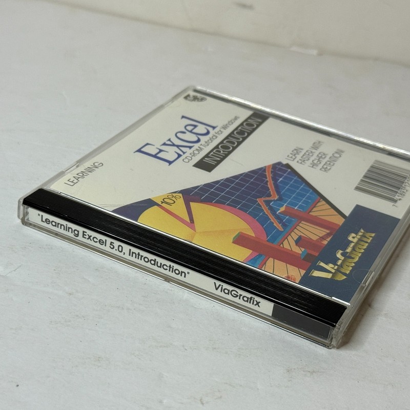 Learning Excel ViaGrafix 5.0 Vintage Software CD-ROM PC *B2G2 FREE* gallery