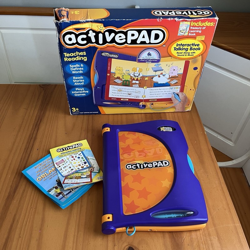 Active Minds ActivePAD 2003 W/ Original Box – Pad Only, No Books – Tested READ