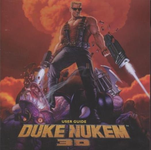 Duke Nukem 3D PC CD weapons violent aliens abduction action hero shooter game!