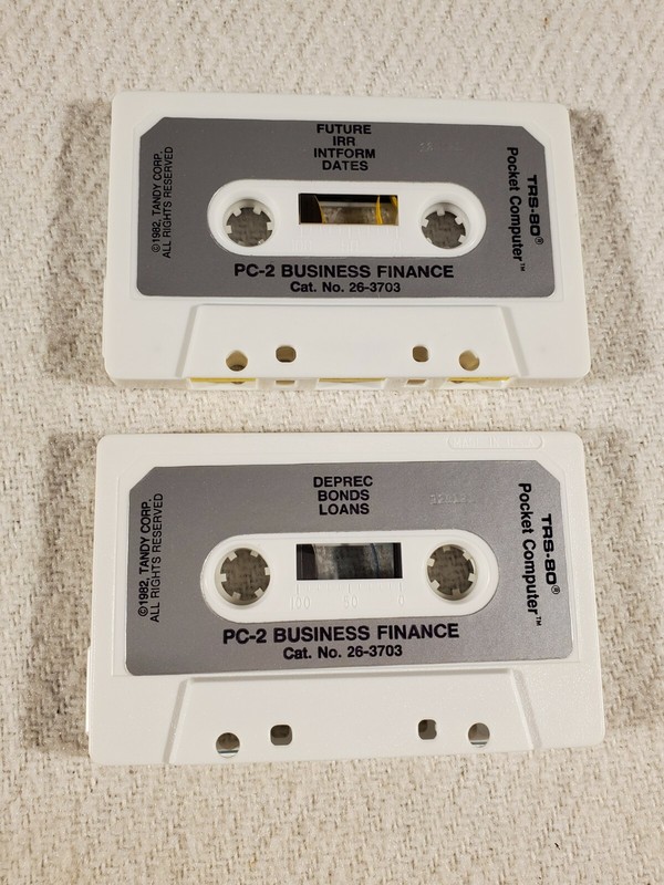 Radio Shack Tandy TRS-80 PC-2 Software Library Cassette ~ Business Finance gallery