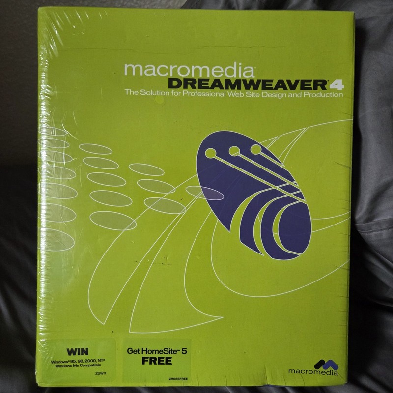 Macromedia Dreamweaver 4 Professional Web Site Design and Production New Sealed