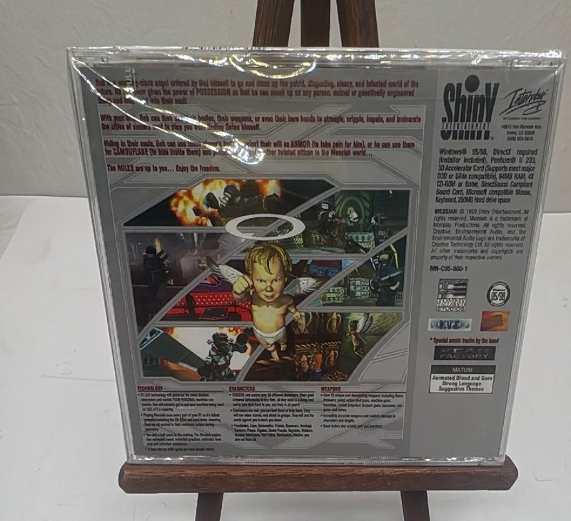 Messiah PC Game Sealed Big Box Shiny Entertainment 1999 Vintage Windows 98 gallery