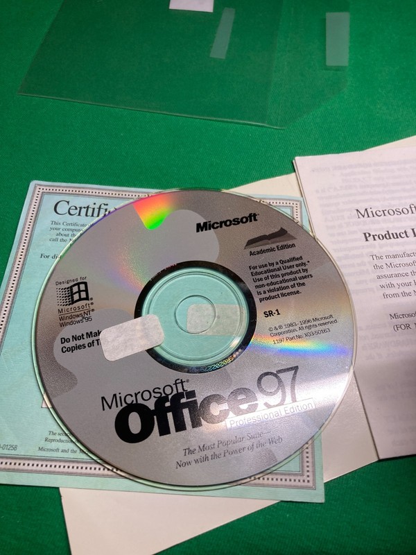 Microsoft Office 97 Academic Edition SR-1 Disc gallery