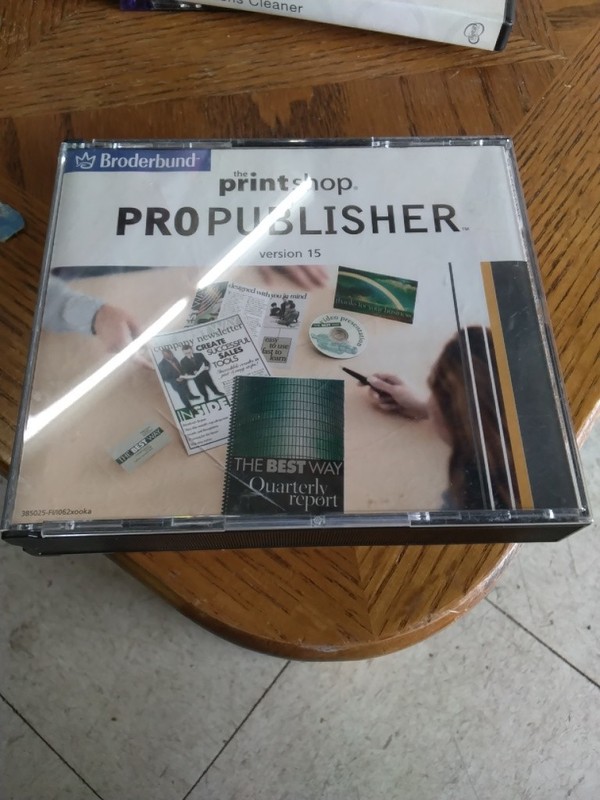 The Printshop Pro Publisher Version 15 (2002, Broderbund) Computer CD-ROM